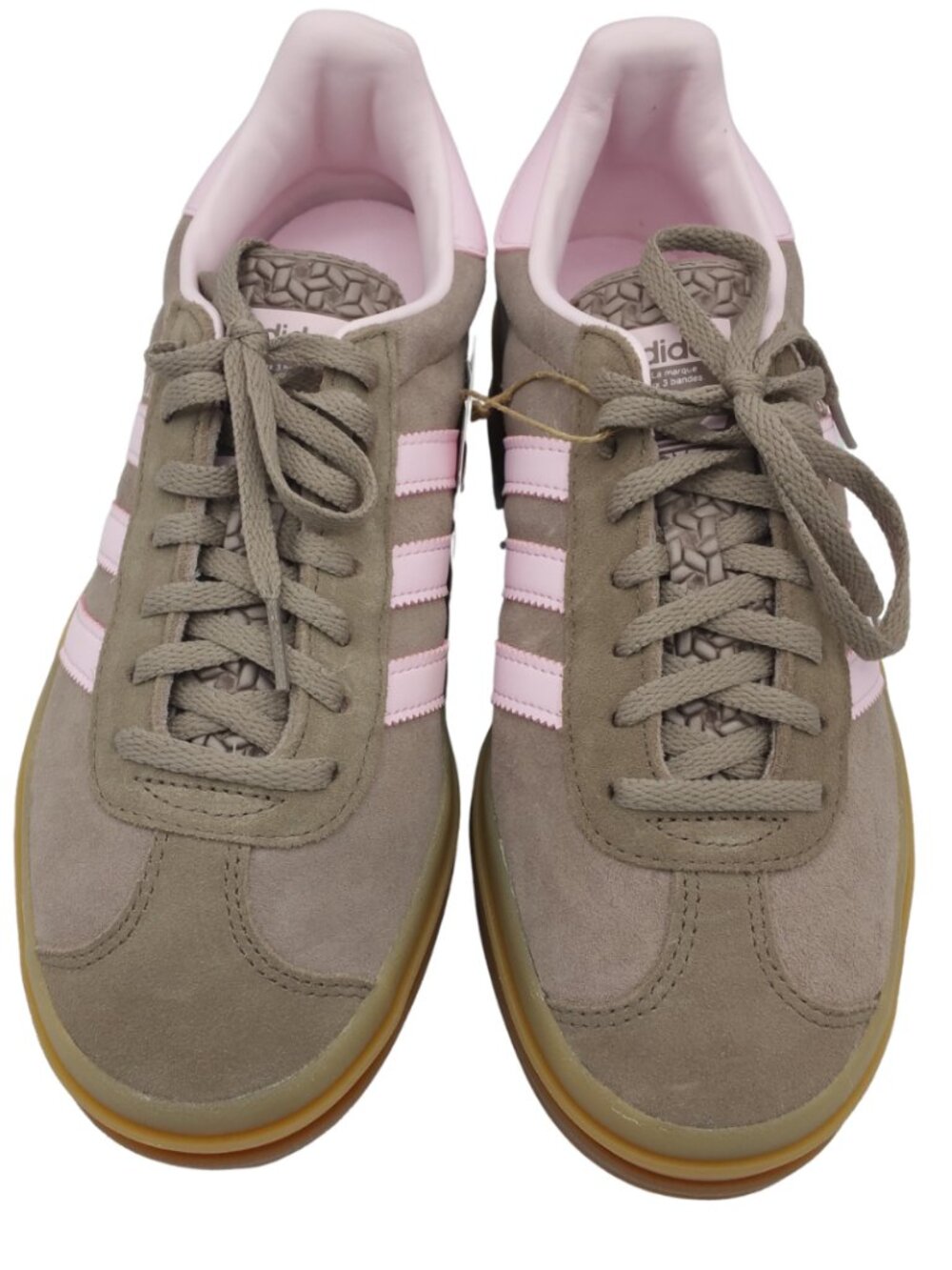 adidas Gazelle Bold Platform Sneakers Trace Brown Clear Pink Women's 8.5 - NWOB
